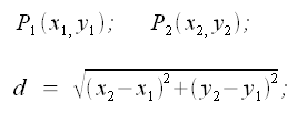 Geometria del piano, distanza tra due punti