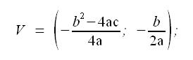 Geometria analitica del piano, parabola, coordinate del vertice