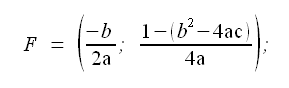 Geometria analitica del piano, parabola, coordinate del fuoco