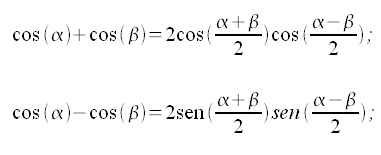 Formule di Prostaferesi, coseno