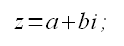 Numeri complessi, Forma algebrica