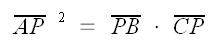 geometria del piano, secondo teorema di Euclide, triangolo rettangolo, formula