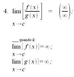 Limiti, forme indeterminate, forme di indecisione, forme indeterminate, infinito su infinito