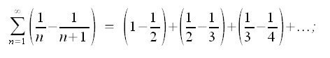 Serie numeriche, serie di Mengoli in forma telescopica