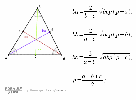 Bisettrici degli angoli interni di un triangolo