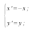 Trasformazioni geometriche, equazioni simmetria rispetto all'asse y