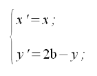 Trasformazioni geometriche, equazioni simmetria rispetto ad una retta parallela all'asse x