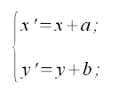 Trasformazioni geometriche, equazioni traslazione