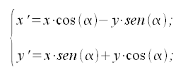 Trasformazioni geometriche, equazioni rotazione di centro O(0,0) (origine degli assi)