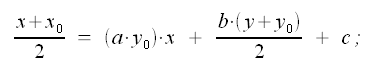 Geometria analitica del piano, tangente per un punto della parabola, parabola con asse di simmetria parallelo x