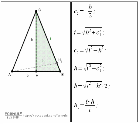 Geometria del piano, teorema di Pitagora, triangolo isoscele