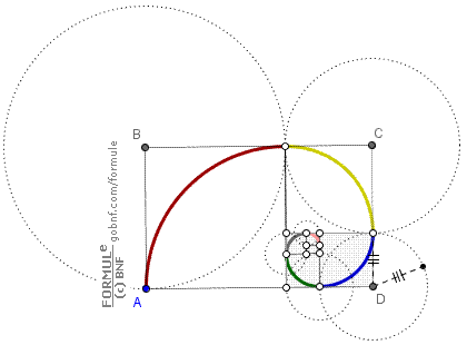 Spirale aurea, rettangolo aureo, terzo passo