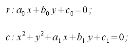 Geometria del piano, equazioni della retta e della circonferenza