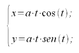 Geometria analitica del piano, curve, spirale, equazione parametrica, equazione parametrica cartesiana, coordinate cartesiane