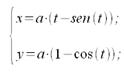 Geometria analitica del piano, curve, cicloide, equazione parametrica, equazione parametrica cartesiana, coordinate cartesiane