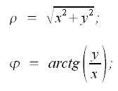 Sistemi di coordinate, passaggio da coordinate cartesiane a coordinate polari