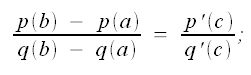 Calcolo differenziale, Teorema di Cauchy