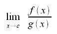 Calcolo differenziale, limite delle funzioni