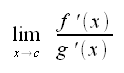 Calcolo differenziale, limite delle derivate delle funzioni