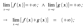 Limiti, operazioni, limiti a +infinito delle funzioni