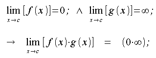 Limiti, operazioni, forma indeterminata zero per infinito