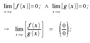 Limiti, operazioni, forma indeterminata zero su zero