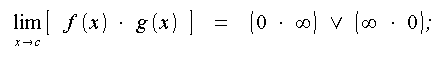 Limiti, forme indeterminate, forme di indecisione, forme indeterminate, infinito meno infinito, zero per infinito, zero su zero