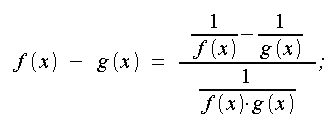 Limiti, forme indeterminate, forme di indecisione, forme indeterminate, da differenza di funzioni a quoziente di funzioni