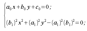 Geometria del piano, sistema equazioni della retta ed ellisse