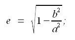 Geometria analitica del piano, eccentricita' dell'iperbole, semiassi