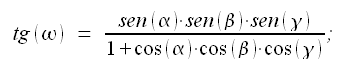 Geometria del piano, angolo di Brocard, formula .3., tangente dell'angolo di Brocard, formule