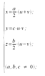 Geometria analitica nello spazio, superfici, paraboloide iperbolico, hyperbolic paraboloid, equazione parametrica, equazione parametrica paraboloide iperbolico