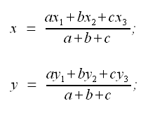 Geometria analitica del piano, coordinate dell'incentro di un triangolo