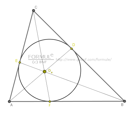 Geometria piana, Punto di Gergonne, Punto isotomico, Triangolo, Incerchio